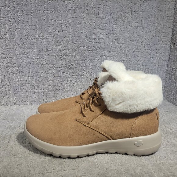 Skechers On The Go Joy Women's Size US 9.5 Chestnut Shearling Fur lined Boots. - Picture 5 of 8
